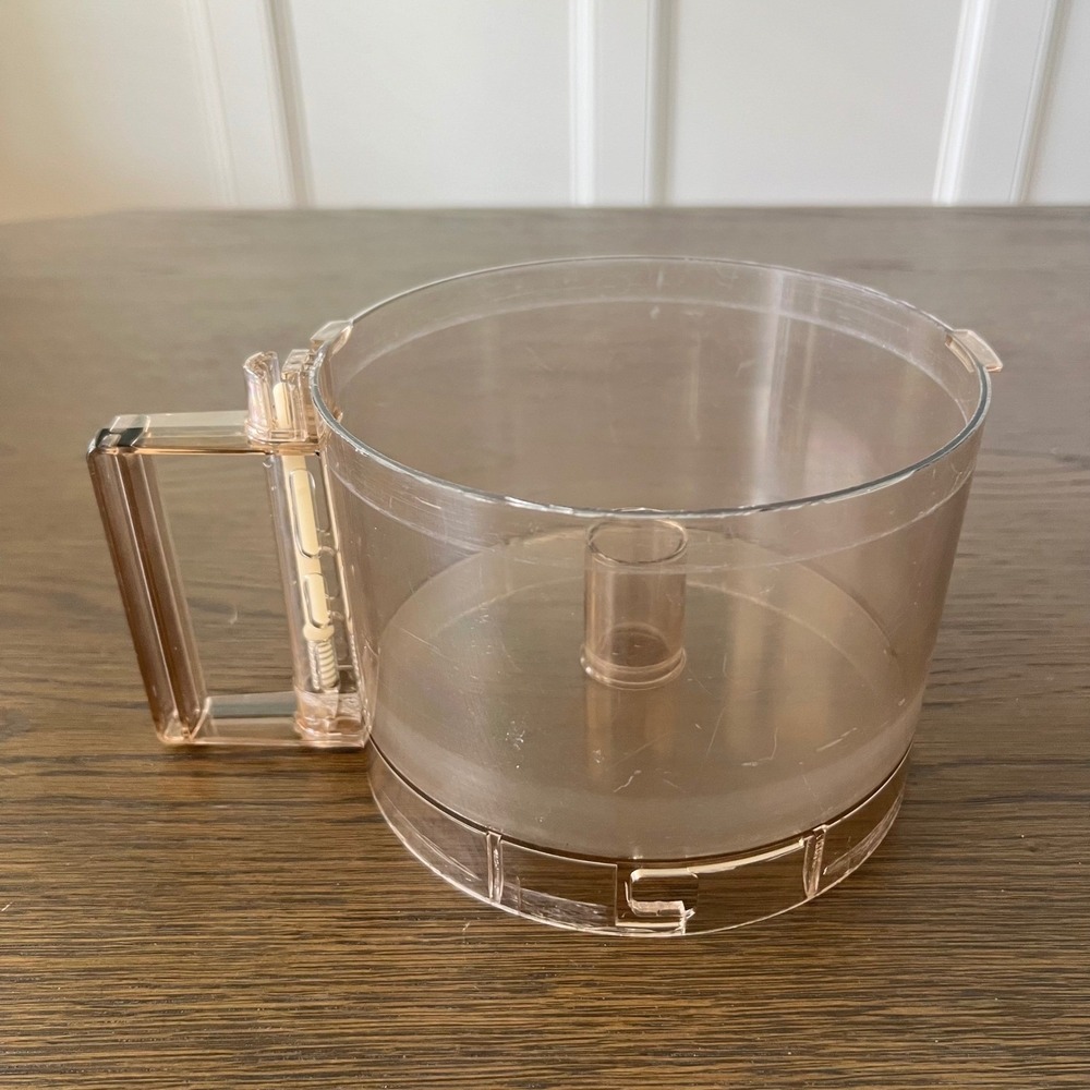 Cuisinart DLC-10 Food Processor Replacement Work Bowl Amber Tinted Vintage - Picture 2 of 7
